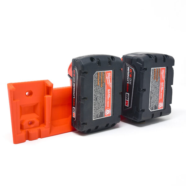 Milwaukee Triple Battery Undercabinet Power Mount – Precision 3-Slot Holder