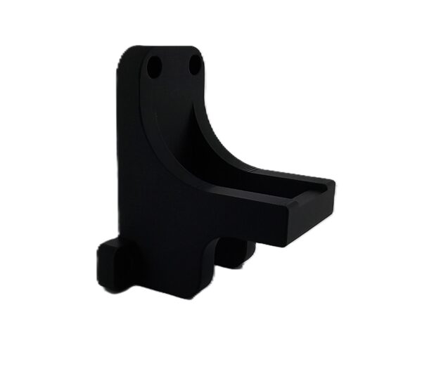 Pistol wall mount hold outside of berrell